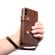 iPhone XS Max Denior Oil Wax Cowhide DK Magnetic Button Horizontal Flip Leather Case with Holder & Card Slots & Wallet - Dark Red