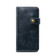 iPhone XS Max Denior Oil Wax Cowhide DK Magnetic Button Horizontal Flip Leather Case with Holder & Card Slots & Wallet - Dark Blue