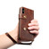 iPhone XS Max Denior Oil Wax Cowhide DK Magnetic Button Horizontal Flip Leather Case with Holder & Card Slots & Wallet - Brown