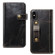 iPhone XS Max Denior Oil Wax Cowhide DK Magnetic Button Horizontal Flip Leather Case with Holder & Card Slots & Wallet - Black