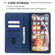 iPhone XS Max 2 in 1 Detachable Magnetic Horizontal Flip Genuine Leather Case with Holder & Card Slots & Wallet - Blue