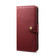 iPhone XS Max Denior V2 Luxury Car Cowhide Horizontal Flip Leather Case with Wallet - Dark Red