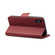 iPhone XS Max Denior V2 Luxury Car Cowhide Horizontal Flip Leather Case with Wallet - Dark Red