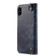 iPhone XS Max Denior Oil Wax Cowhide Magnetic Button Horizontal Flip Leather Case with Card Slots & Wallet - Dark Blue