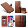 iPhone XS Max Denior V2 Luxury Car Cowhide Horizontal Flip Leather Case with Wallet - Brown