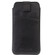 iPhone XS Max QIALINO Nappa Texture Top-grain Leather Liner Bag with Card Slots - Black