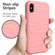 iPhone X & XS Wave Pattern 3 in 1 Silicone+PC Shockproof Protective Case - Rose Gold