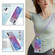 iPhone X / XS 2.0mm Airbag Shockproof TPU Phone Case with Lanyard - Blue Purple Marble