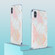 iPhone X / XS 3D Electroplating Marble Pattern TPU Protective Case - Pink