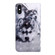 iPhone X / XS 3D Painting Pattern Coloured Drawing Horizontal Flip TPU + PU Leather Case with Holder & Card Slots & Wallet - Husky