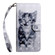 iPhone X / XS 3D Painting Pattern Coloured Drawing Horizontal Flip TPU + PU Leather Case with Holder & Card Slots & Wallet - Smile Cat