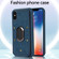 iPhone X / XS Armor Ring Wallet Back Cover Phone Case - Blue