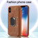 iPhone X / XS Armor Ring Wallet Back Cover Phone Case - Brown