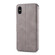 iPhone X / XS AZNS Calf Texture Magnetic Horizontal Flip PU Leather Case with Holder & Card Slots & Photo Frame - Gray