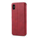 iPhone X / XS AZNS Calf Texture Magnetic Horizontal Flip PU Leather Case with Holder & Card Slots & Photo Frame - Red