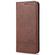 iPhone X / XS AZNS Magnetic Calf Texture Horizontal Flip Leather Case with Card Slots & Holder & Wallet - Dark Brown