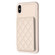 iPhone X / XS BF25 Square Plaid Card Bag Holder Phone Case - Beige