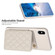 iPhone X / XS BF25 Square Plaid Card Bag Holder Phone Case - Beige