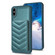 iPhone X / XS BF26 Wave Pattern Card Bag Holder Phone Case - Green