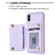 iPhone X / XS BF26 Wave Pattern Card Bag Holder Phone Case - Purple