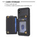 iPhone X / XS BF27 Metal Ring Card Bag Holder Phone Case - Black