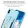 iPhone X / XS BF27 Metal Ring Card Bag Holder Phone Case - Blue