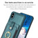 iPhone X / XS BF27 Metal Ring Card Bag Holder Phone Case - Green