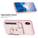 iPhone X / XS BF27 Metal Ring Card Bag Holder Phone Case - Pink