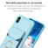 iPhone X / XS BF29 Organ Card Bag Ring Holder Phone Case - Blue