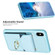 iPhone X / XS BF29 Organ Card Bag Ring Holder Phone Case - Blue