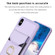 iPhone X / XS BF29 Organ Card Bag Ring Holder Phone Case - Purple