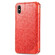 iPhone X / XS Blooming Mandala Embossed Pattern Magnetic Horizontal Flip Leather Case with Holder & Card Slots & Wallet - Orange