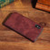 iPhone X / XS Bronze Texture Casual Style with Absorption Horizontal Flip Leather Case with Holder & Card Slots  - Red