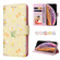 iPhone X / XS Bronzing Painting RFID Leather Case - Yellow Daisy