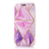 iPhone X / XS Bronzing Plating PU + TPU Horizontal Flip Leather Case with Holder & Card Slot - Pink Purple