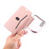 iPhone X / XS Bronzing Plating PU + TPU Horizontal Flip Leather Case with Holder & Card Slot - Pink Purple