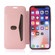 iPhone X / XS Bronzing Plating PU + TPU Horizontal Flip Leather Case with Holder & Card Slot - Pink White