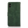 iPhone X / XS Calf Texture 2 in 1 Detachable Magnetic Back Cover Horizontal Flip Leather Case with Holder & Card Slots & Wallet & Photo Frame  - Green