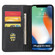 iPhone X / XS Calf Texture Magnetic Horizontal Flip Leather Case with Holder & Card Slots & Wallet - Black