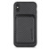 iPhone X / XS Carbon Fiber Leather Card Magsafe Magnetic Phone Case - Black