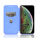 iPhone X / XS Carbon Fiber Texture Horizontal Flip TPU + PC + PU Leather Case with Card Slot - Blue