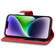 iPhone X / XS Cartoon Buckle Horizontal Flip Leather Phone Case - Red