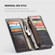 iPhone X / XS CaseMe-012 Multifunctional Horizontal Flip Leather Case,with Card Slot & Zipper Wallet & Photo Frame - Black