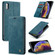 iPhone X / XS CaseMe-013 Multifunctional Retro Frosted Horizontal Flip Leather Case with Card Slot & Holder & Wallet - Blue