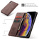 iPhone X / XS CaseMe-013 Multifunctional Retro Frosted Horizontal Flip Leather Case with Card Slot & Holder & Wallet - Coffee