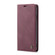 iPhone X / XS CaseMe-013 Multifunctional Retro Frosted Horizontal Flip Leather Case with Card Slot & Holder & Wallet - Wine Red