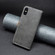 iPhone X / XS Color Matching Double Sewing Thread Leather Case - Black