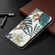 iPhone X / XS Colored Drawing Pattern Invisible Magnetic Horizontal Flip PU Leather Case with Holder & Card Slots & Wallet - Red Leaves