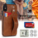 iPhone X / XS Crazy Horse Texture Shockproof TPU + PU Leather Case with Card Slot & Wrist Strap Holder - Brown