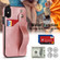 iPhone X / XS Crazy Horse Texture Shockproof TPU + PU Leather Case with Card Slot & Wrist Strap Holder - Rose Gold